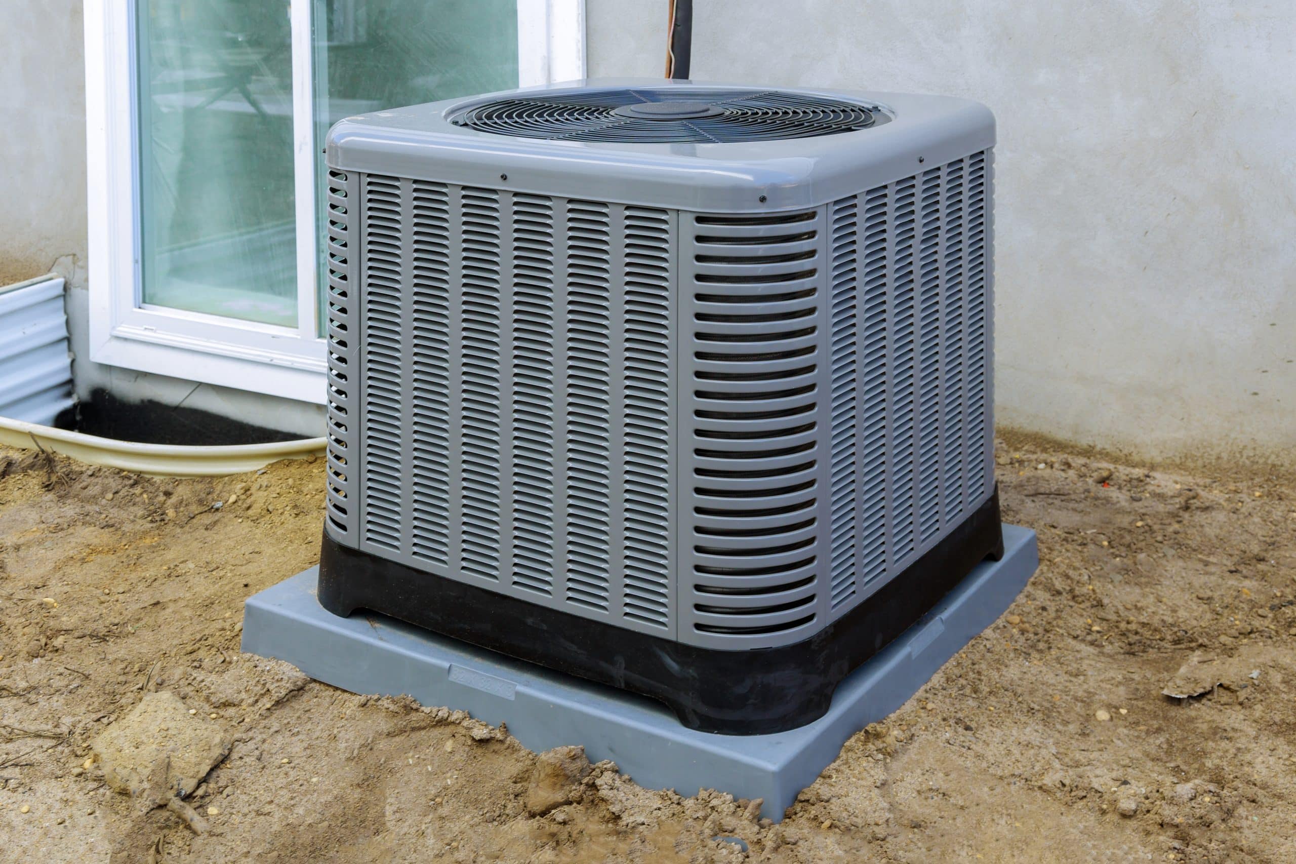 air conditioning unit installation outdoor compressor