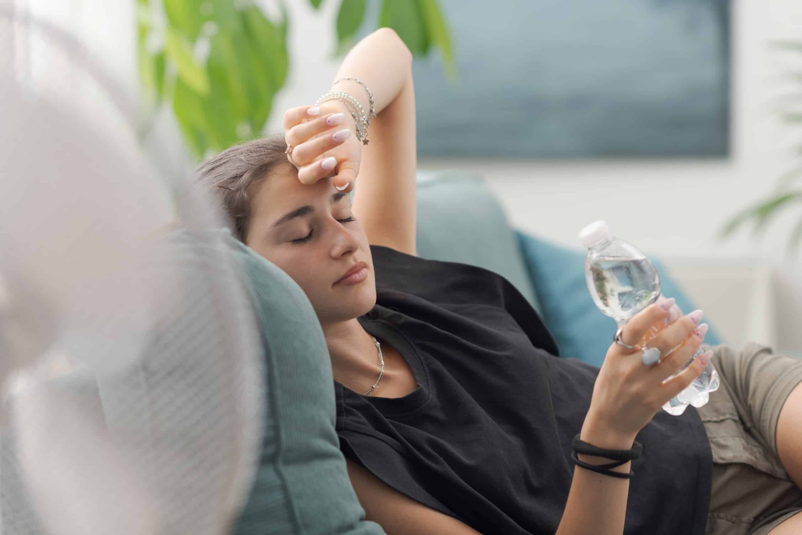 homeowner sweating hot house no air conditioning